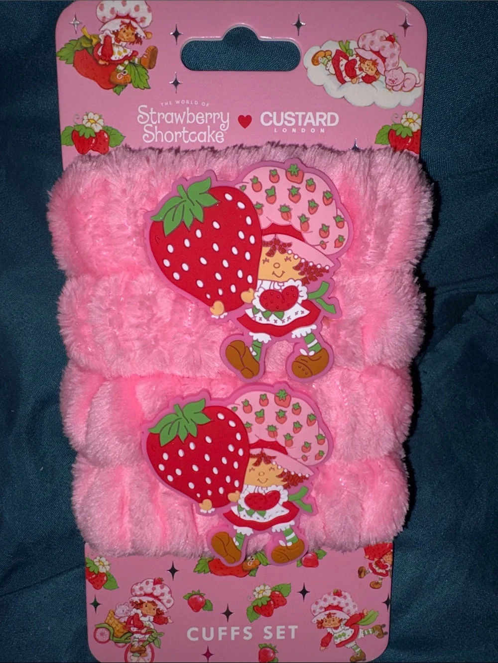Strawberry Shortcake Pink Makeup Wristbands, Large Makeup Wipes & Lip Balms